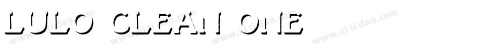Lulo Clean One字体转换